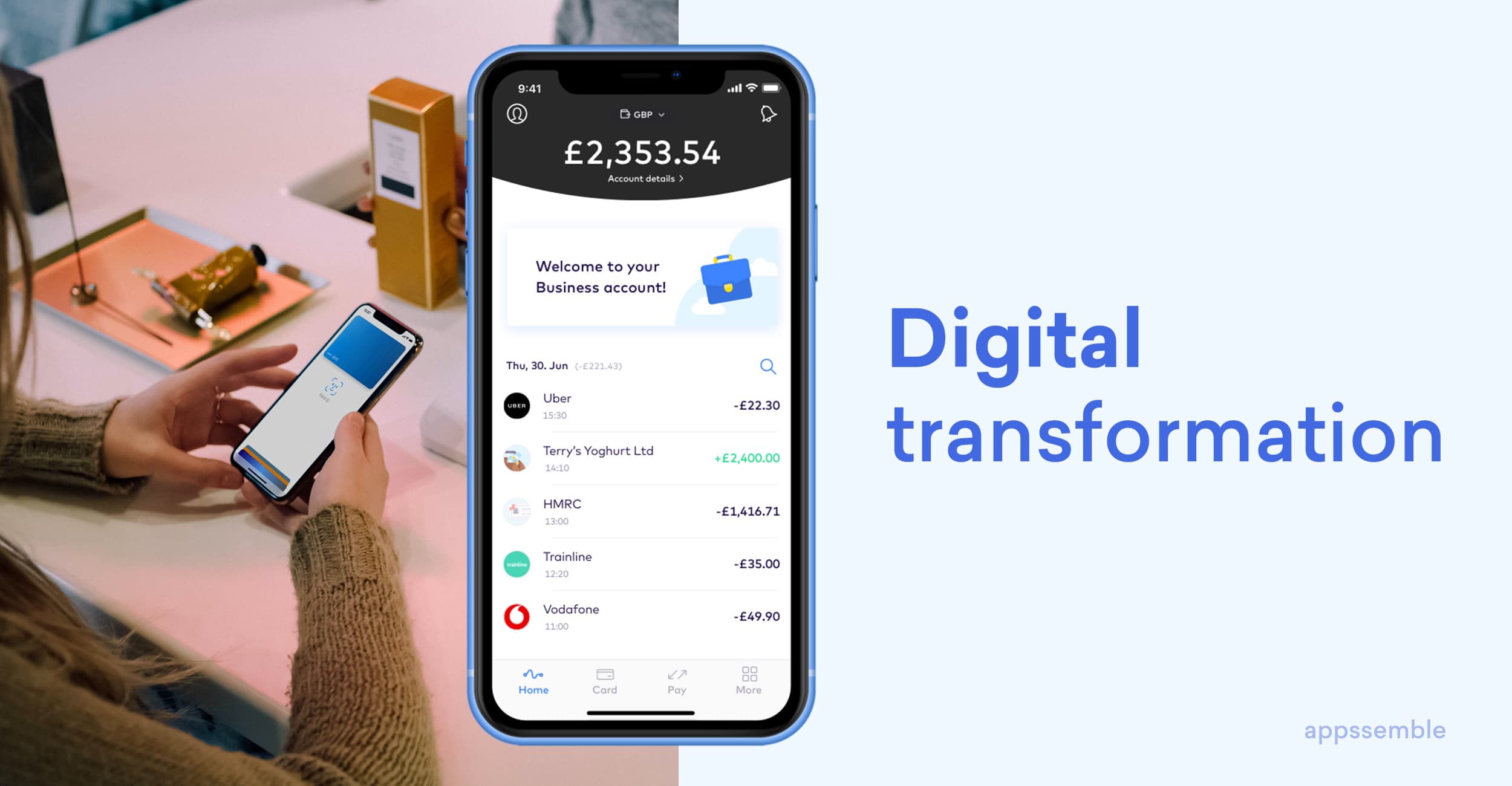 Digital transformation using mobile apps